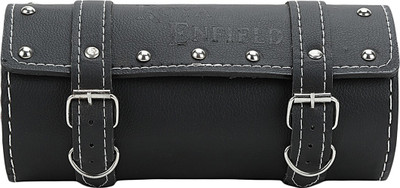

Forever19 One-side Black Genuine Leather Motorbike Saddlebag(2 L)
