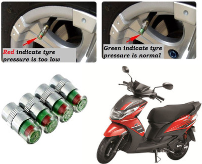 AUTO PEARL Iron Tyre Valve Cap for Bike(Round)