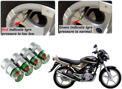 AUTO PEARL Iron Tyre Valve Cap for Bike(Round)