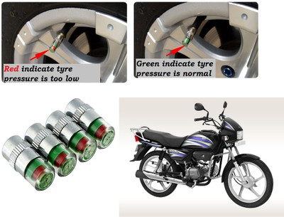 AUTO PEARL Brass Tyre Valve Cap for Car(Cylinder)
