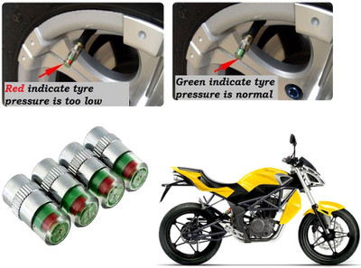 AUTO PEARL Brass Tyre Valve Cap for Bike(Cylinder)