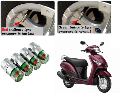 AUTO PEARL Brass Tyre Valve Cap for Car(Cylinder)