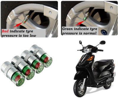 AUTO PEARL Brass Tyre Valve Cap for Bike(Cylinder)