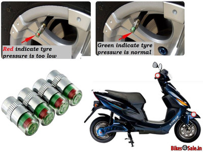 AUTO PEARL Brass Tyre Valve Cap for Car(Cylinder)