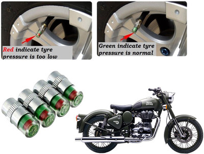 AUTO PEARL Iron Tyre Valve Cap for Bike(Round)