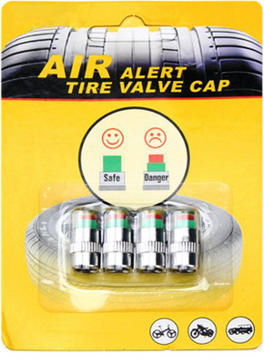 AUTO PEARL Iron Tyre Valve Cap for Car(Cylinder)
