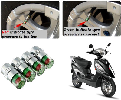 AUTO PEARL Brass Tyre Valve Cap for Car(Cylinder)