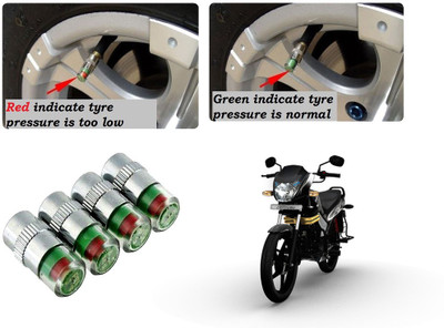 AUTO PEARL Brass Tyre Valve Cap for Bike(Cylinder)