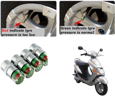 AUTO PEARL Brass Tyre Valve Cap for Car(Cylinder)