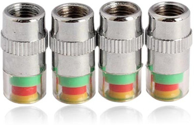 AUTO PEARL Iron Tyre Valve Cap for Bike(Round)