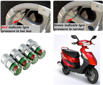 AUTO PEARL Brass Tyre Valve Cap for Car(Cylinder)