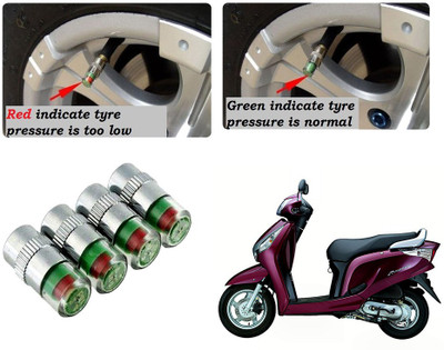 AUTO PEARL Brass Tyre Valve Cap for Bike(Cylinder)
