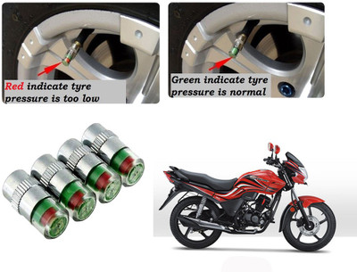 AUTO PEARL Brass Tyre Valve Cap for Car(Cylinder)