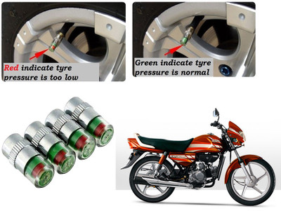AUTO PEARL Brass Tyre Valve Cap for Car(Cylinder)
