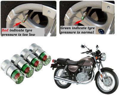 AUTO PEARL Brass Tyre Valve Cap for Car(Cylinder)