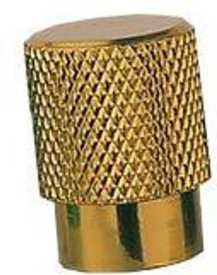 Motocop Brass Tyre Valve Cap for Car(Cylinder)