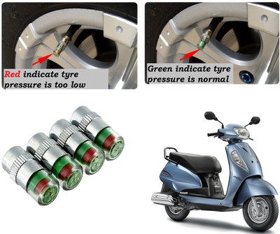 AUTO PEARL Brass Tyre Valve Cap for Bike(Cylinder)