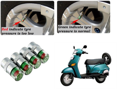 AUTO PEARL Brass Tyre Valve Cap for Car(Cylinder)