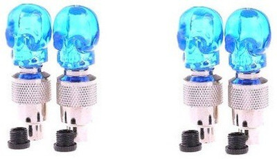 

NI Marketing Plastic Tyre Valve Cap for Bike(Skull)