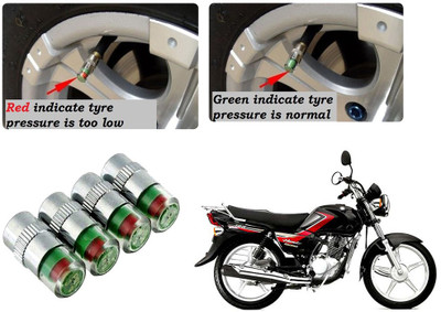 AUTO PEARL Brass Tyre Valve Cap for Bike(Cylinder)