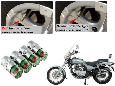 AUTO PEARL Brass Tyre Valve Cap for Bike(Cylinder)