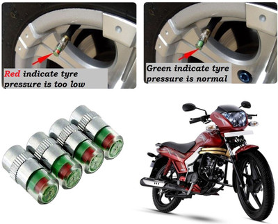 AUTO PEARL Brass Tyre Valve Cap for Car(Cylinder)