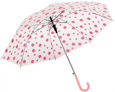 

Madink Pink Polka Dotted Designer Umbrella(Pink)