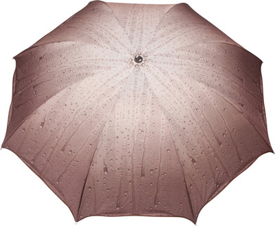 

FabSeasons Rain drops Print Umbrella(Brown)