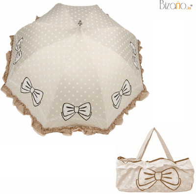 

Bizarro.in BIU-7015950-POUCH-BOW-BEG Umbrella(Beige)