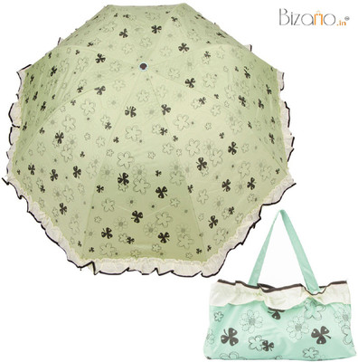 

Bizarro.in BIU-7016950-POUCH-FLW UMB-GRN Umbrella(Green)