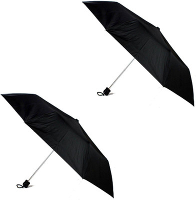 

Soy Panther 3 Fold Heavy Quality Set of 2 (Black) Umbrella(Black)