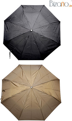 

Bizarro.in BIU-1133470-PK-BLK-MUD-Combo-Set of 2 Umbrella(Black, Maroon)