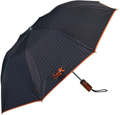 

Elephant Brand 2 Fold Reva Automatic Umbrella(Black, Orange)