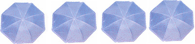 

life line services hearts printed 3 fold comes with same pattern cover ( pack of 4 ) Umbrella(Multicolor)