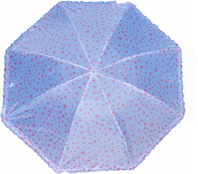 

life line services hearts printed 3 fold comes with same pattern cover ( pack of 1 ) Umbrella(Multicolor)