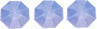 

life line services hearts printed 3 fold comes with same pattern cover ( pack of 3 ) Umbrella(Multicolor)