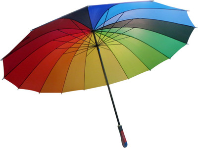 

DCS Straight Rainbow Umbrella, Windproof,waterproof Sun-rain for Women (Extra Large) Umbrella(Multicolor)