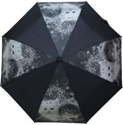 

Murano 3 Fold Auto Open RST Print Design Cat on Panel 400157_C Fashion Umbrella(Multicolor)