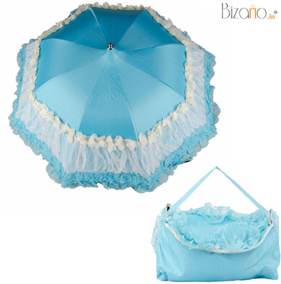 

Bizarro.in BIU-7012950-A-LACE-POUCH-TUR Umbrella(Blue)