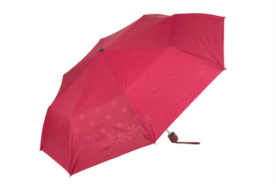 

Elephant Brand 3 Fold Plain Color with Assorted Emboss (Self Deisgn) Prints Umbrella(Dark Pink)