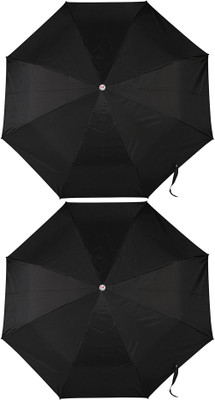 

Bemoreee 3 Fold Black - Set of 2 Umbrella(Black)
