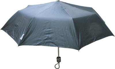 

Motherland 3 Fold Black Silver Coated Umbrella(Black)