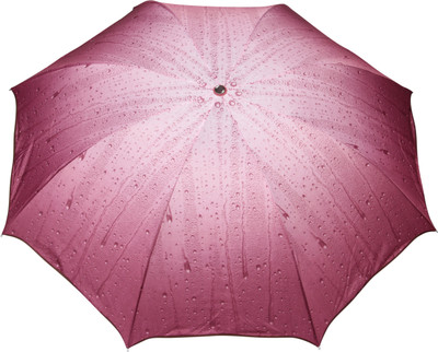 

FabSeasons Rain drops Print Umbrella(Pink)