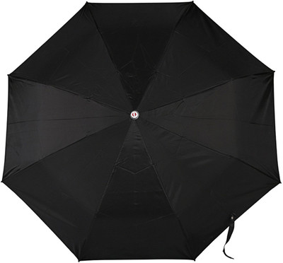 

Bemoreee 3 Fold Black Umbrella(Black)