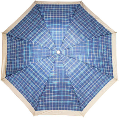 

PeepalComm 3 Fold Printed 8 Stick Umbrella(Blue, Grey)