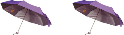 

Bs Spy Pakiza Purple 3 Fold Pack Of 2 Umbrella(Purple)
