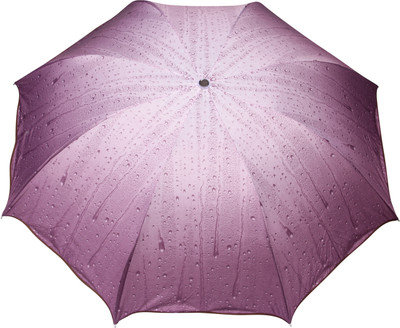 

FabSeasons Rain drops Print Umbrella(Purple)