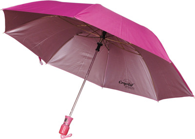 

Bs Spy Crystal Nylon Magenta 2 Foldd Umbrella(Pink)