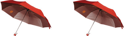 

Bs Spy Pakiza Red 3 Fold Pack Of 2 Umbrella(Red)