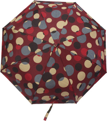 

Happy Swan 3617A Polka Bubbles Umbrella(Maroon)